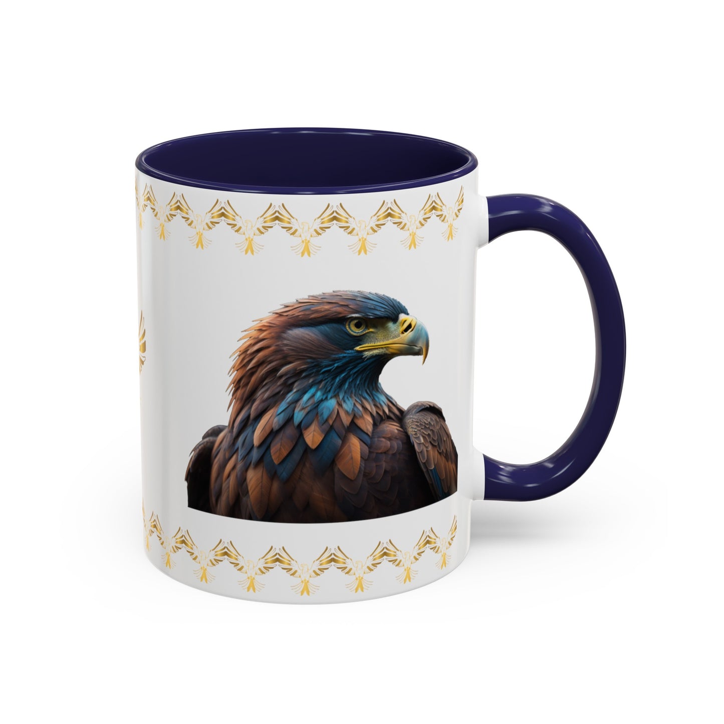 Feathers of Resilience: Eagle Accent Coffee Mug (11, 15oz)