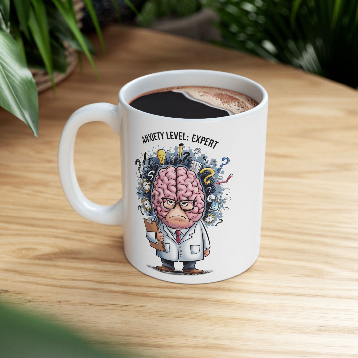 Anxiety Level: Expert  - Ceramic Mug, (11oz, 15oz)