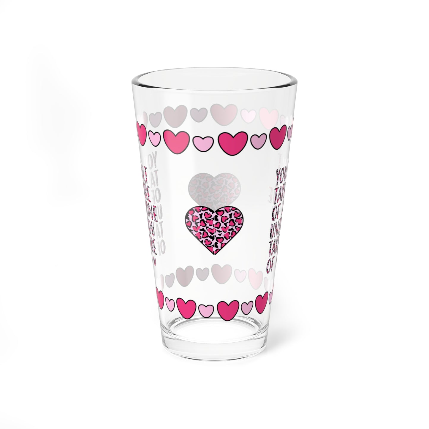 You Can't Take Care Of Anyone Until You 16oz Pint Glass - Valentine's Day Self-Care Gift, Mindful Positivity Drinkware