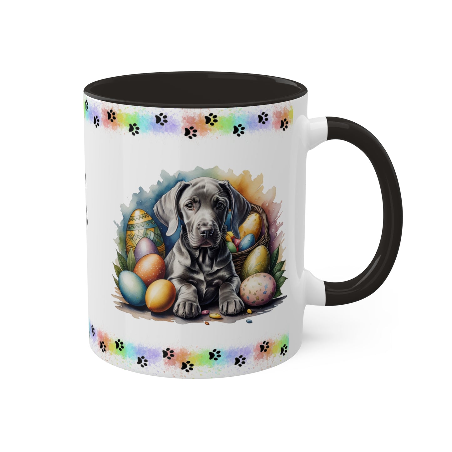 Weimaraner - Eggstra-Adorable Easter Puppy Two-Tone Coffee Mug, 11oz