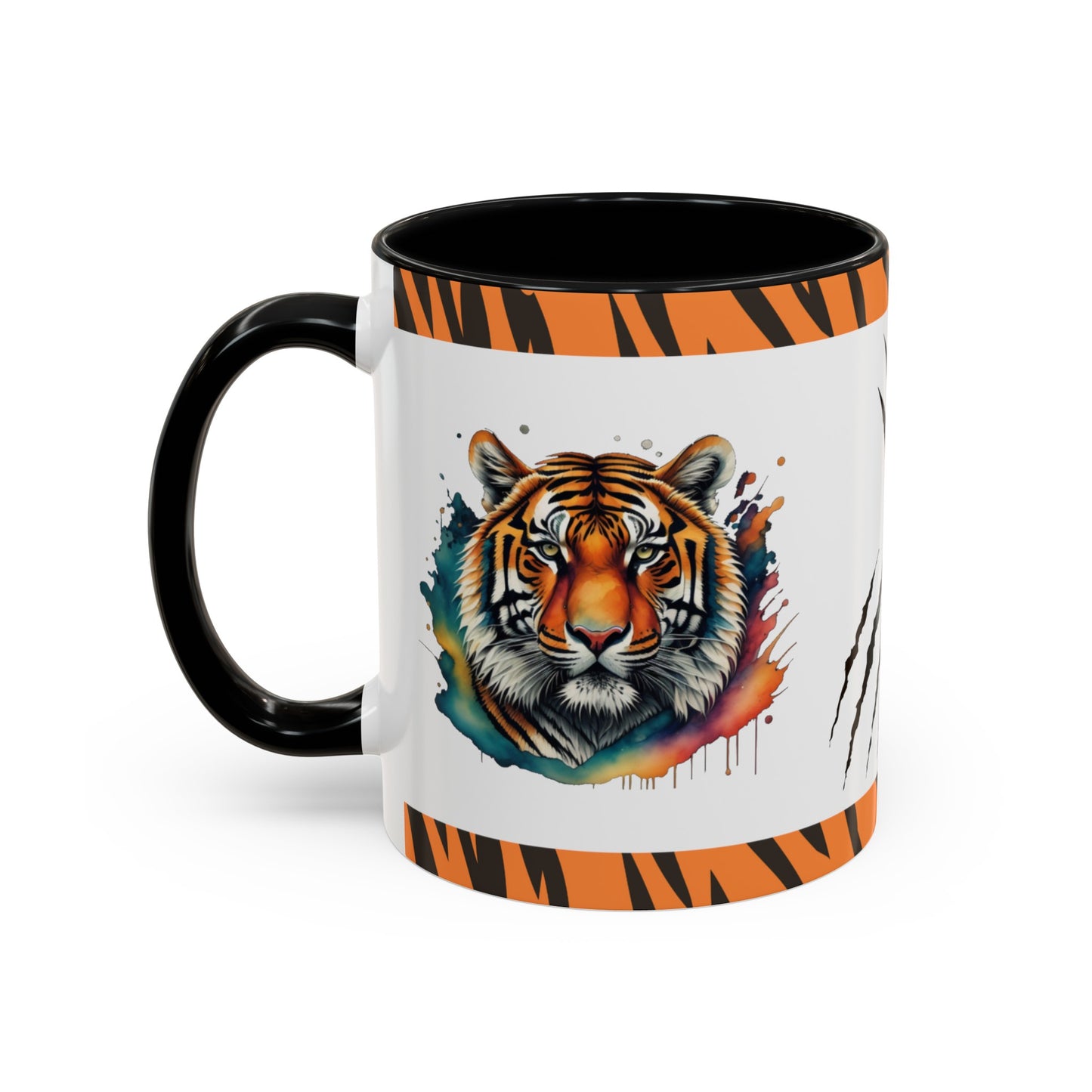 Tiger Tranquility: Tiger Accent Coffee Mug (11, 15oz)