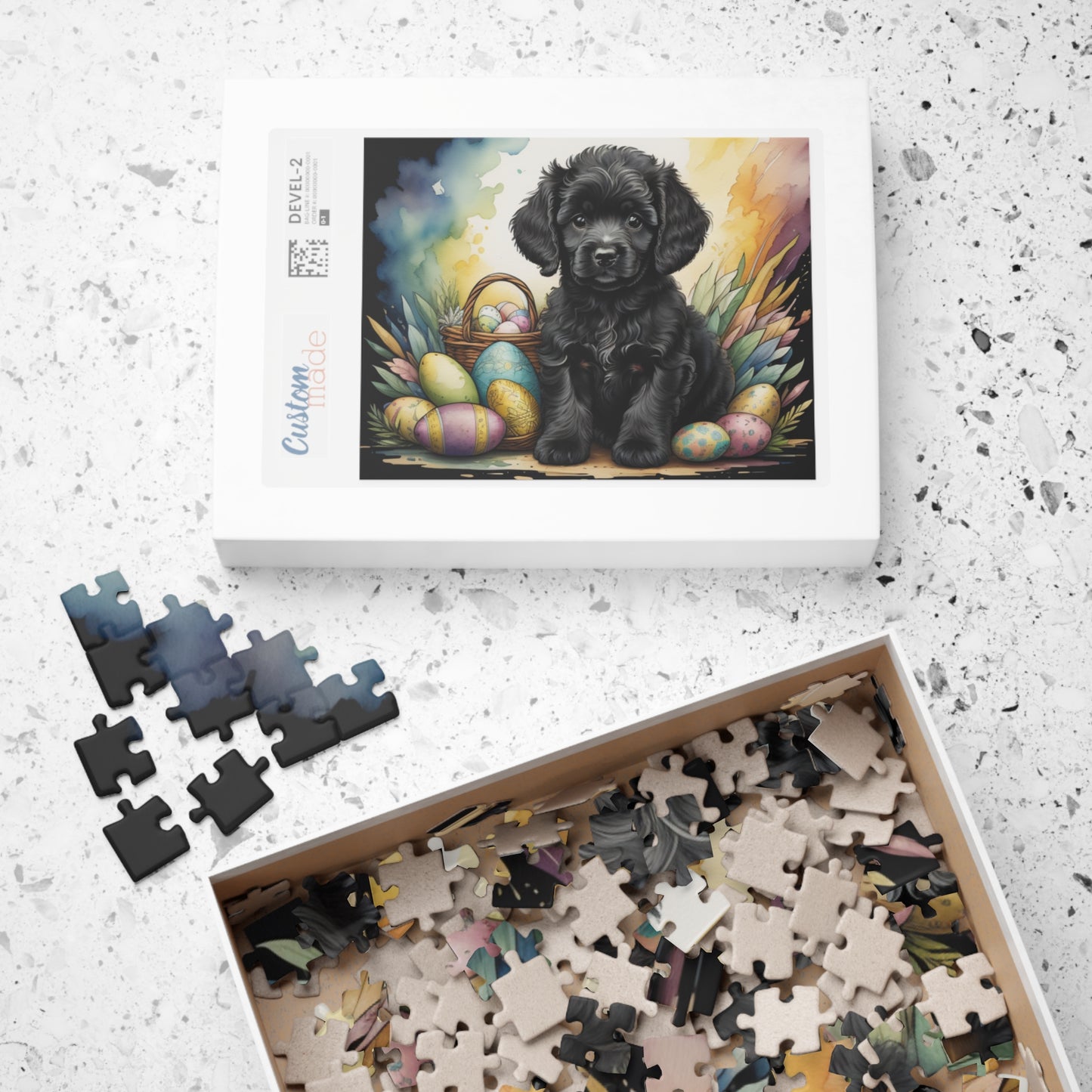 Poodle - Hoppy Paws Easter Delight Mental Health Puzzle