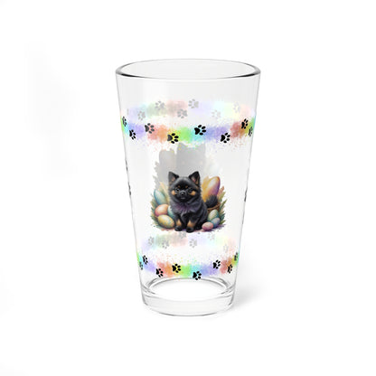 Pomeranian - Pawsitively Joyful Easter Puppy - Pint Glass, 16oz