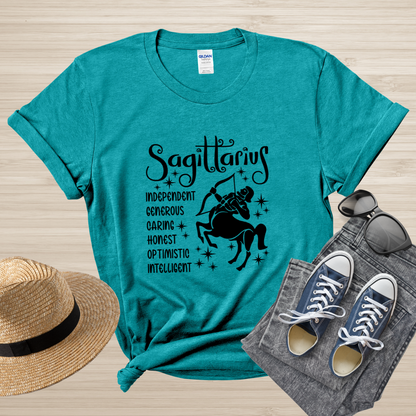 Sagittarius Zodiac T-Shirt, Sagittarius Astrology tshirt, Horoscope Gift, Sagittarius Birthday, Perfect Gift for Sagittarius, Zodiac Tee