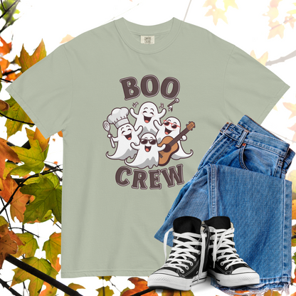 Boo Crew Comfort Colors Heavyweight Halloween T-shirt