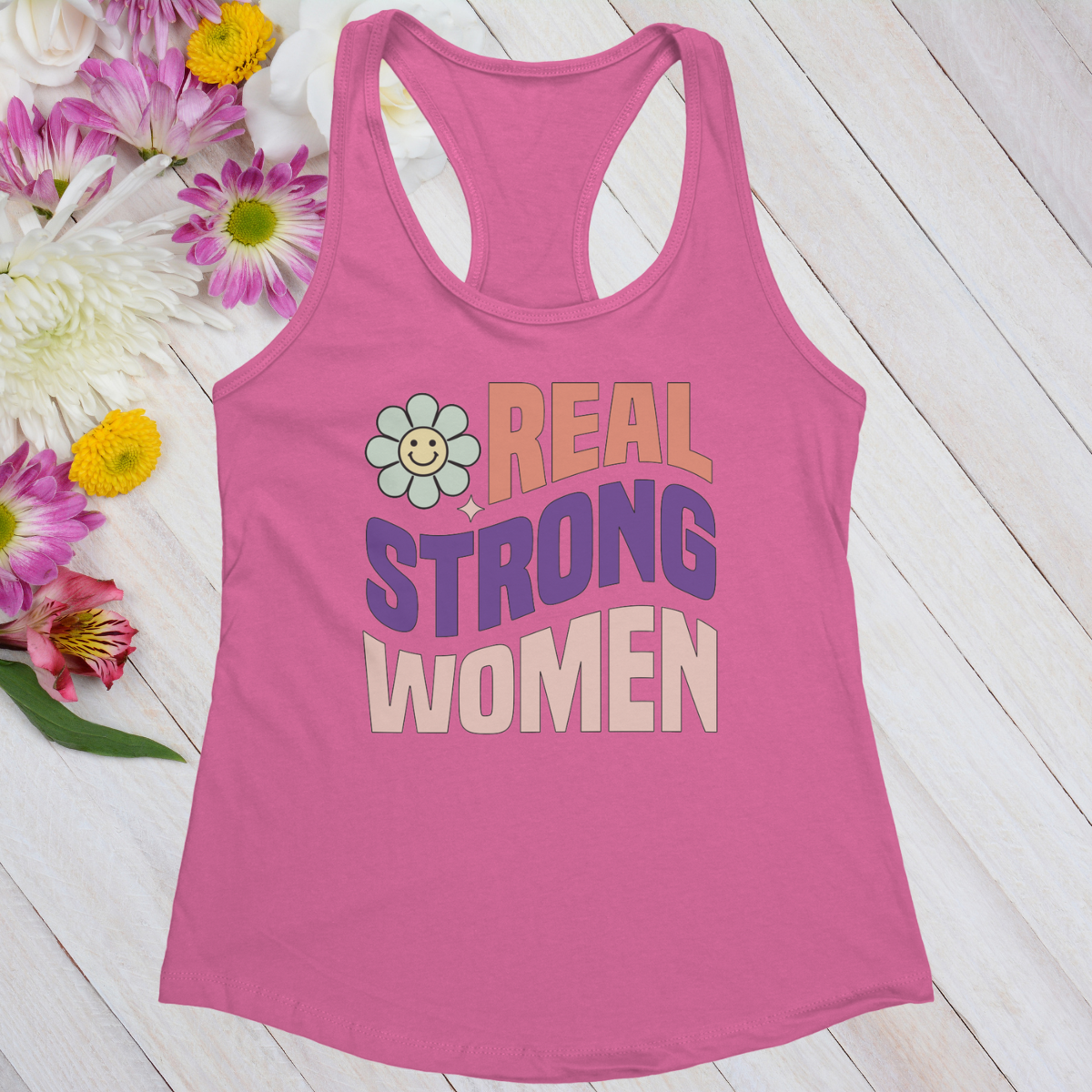 Real Strong Women Women's Ideal Racerback Tank