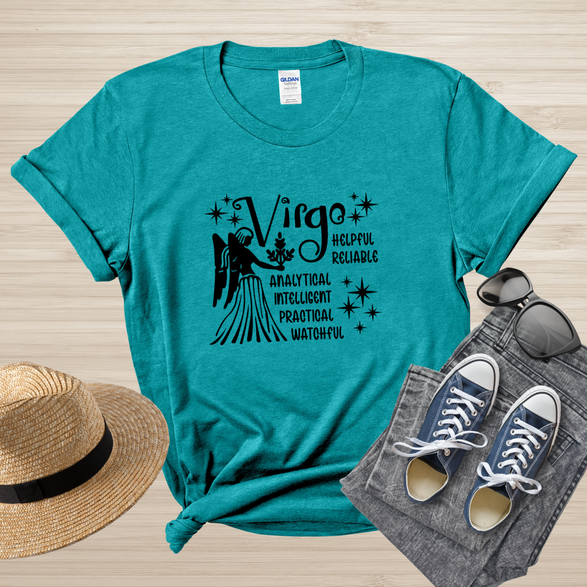 Virgo Zodiac T-Shirt, Astrology Shirt for Virgo, Horoscope Gift, Virgo Birthday, Virgo Season Gift, Perfect Gift for Virgo, Zodiac Sign Tee