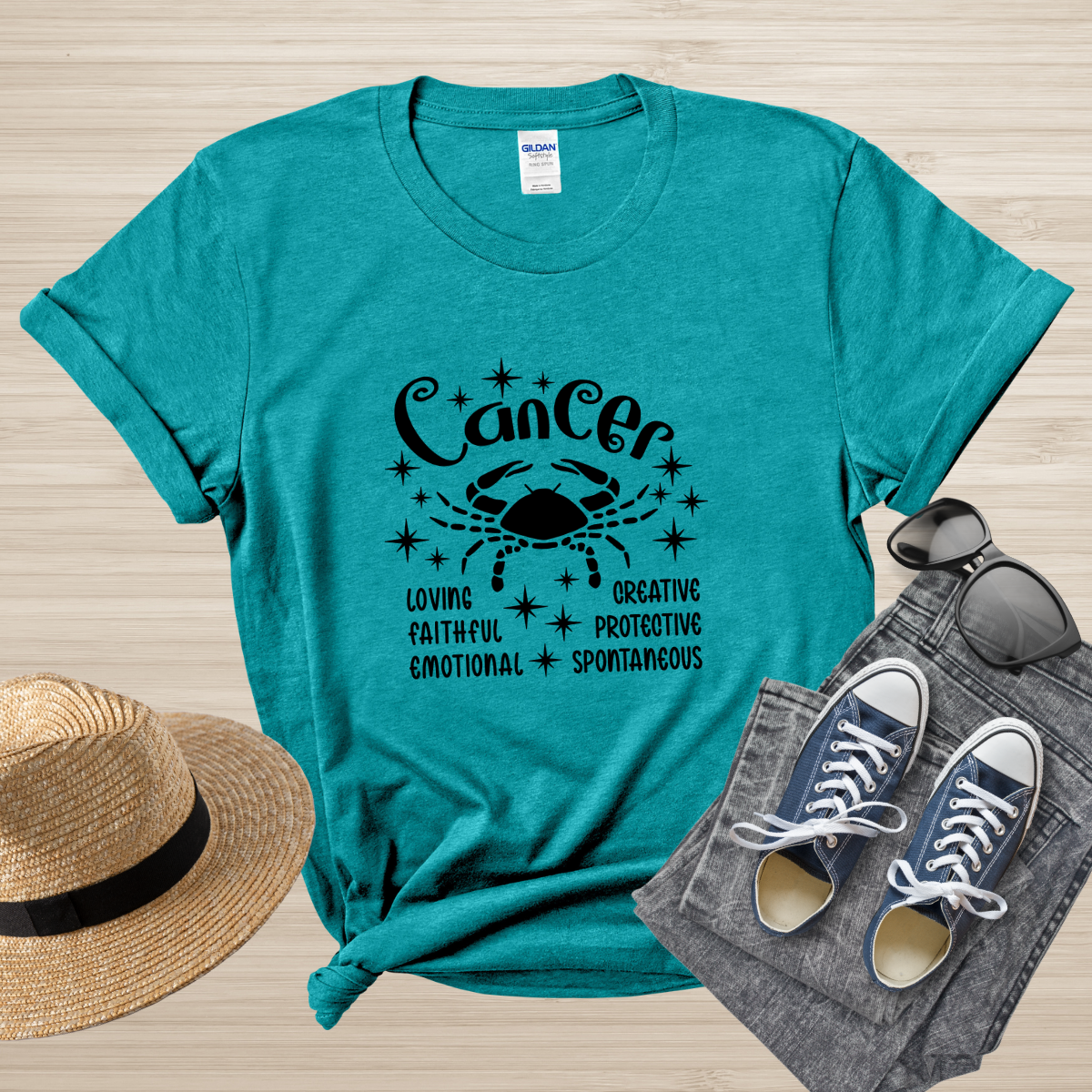 Cancer Zodiac T-Shirt, Astrology Shirt for Cancer, Horoscope Gift, Cancer Birthday, Cancer Season Gift, Perfect Gift for Cancer, Zodiac Tee