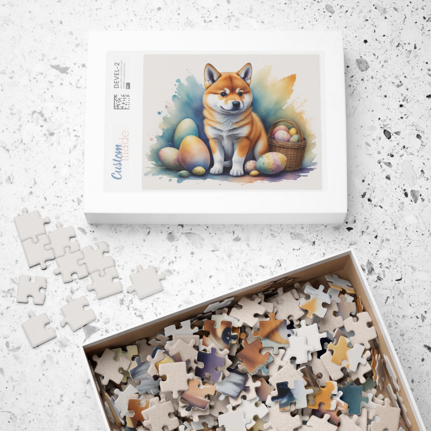 Shiba Inu - Hoppy Paws Easter Delight Mental Health Puzzle