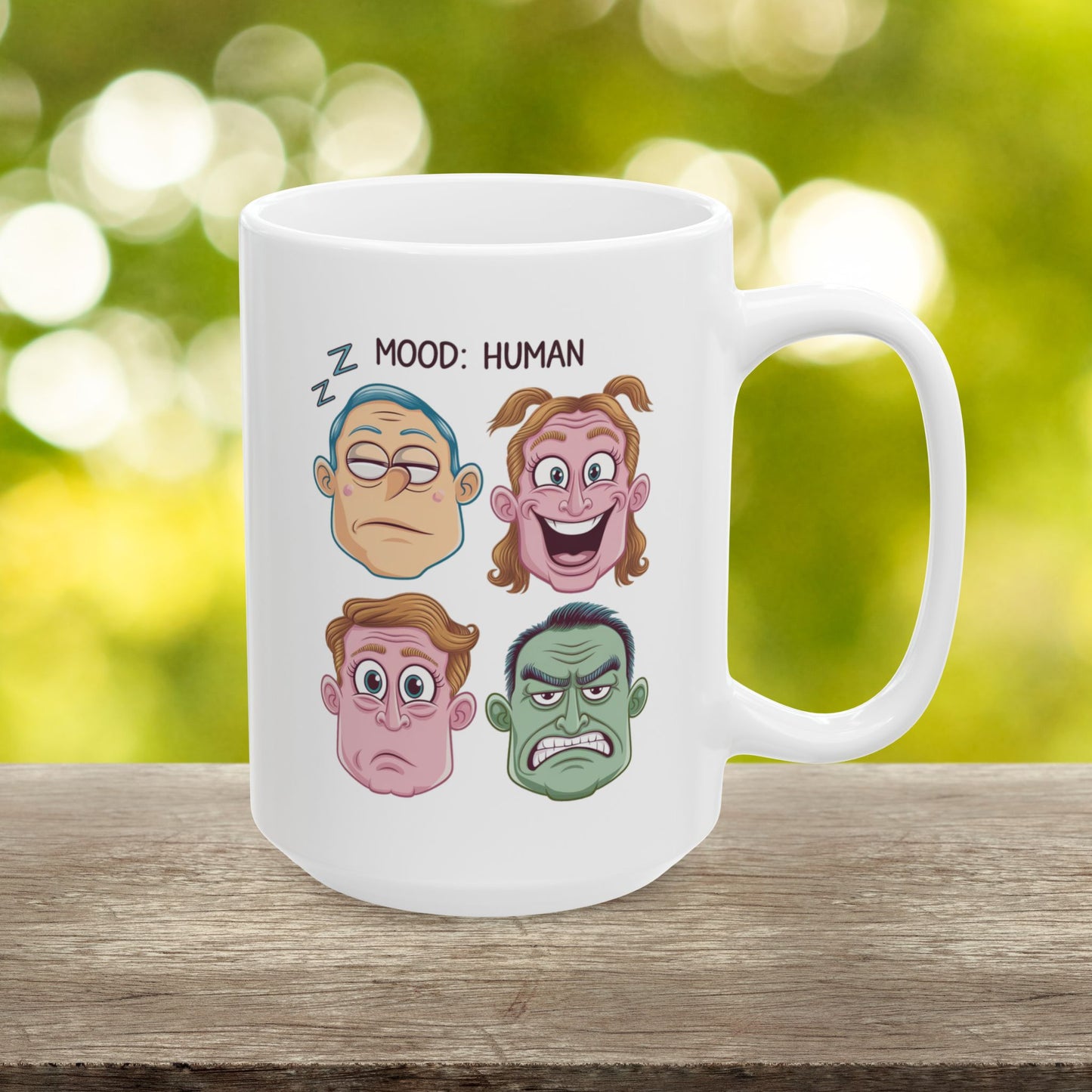 Mood: Human  - Ceramic Mug, (11oz, 15oz)