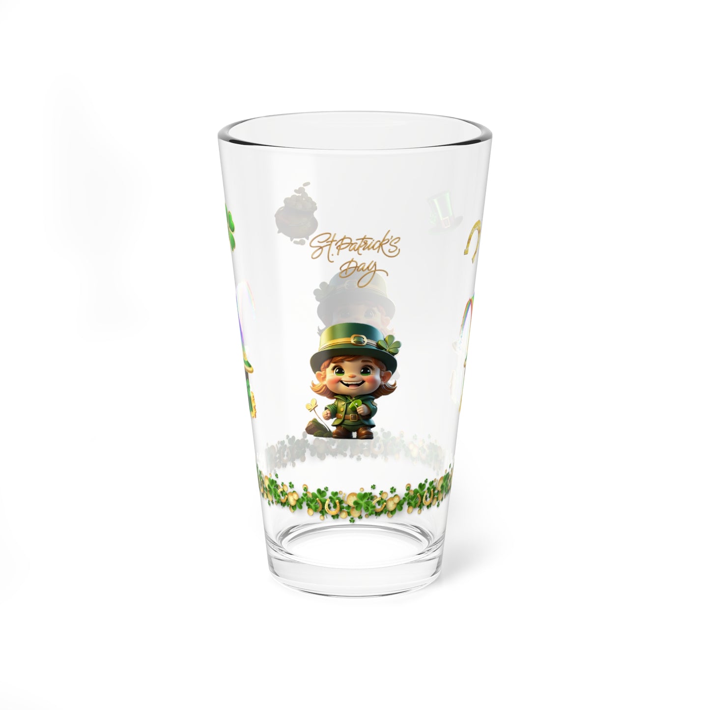 Mindful Mischief Leprechaun Logic - St. Patrick's Day Pint Glass, 16oz