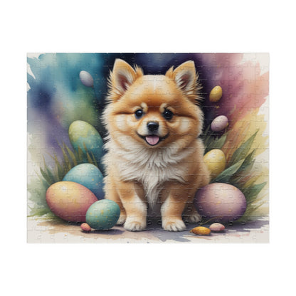 Pomeranian (Cream Sable) Easter Puppy Puzzle - Dog Lovers, Mental Health Benefits, Holiday Fun, Mindfulness, Stress Relief, Festive Gift