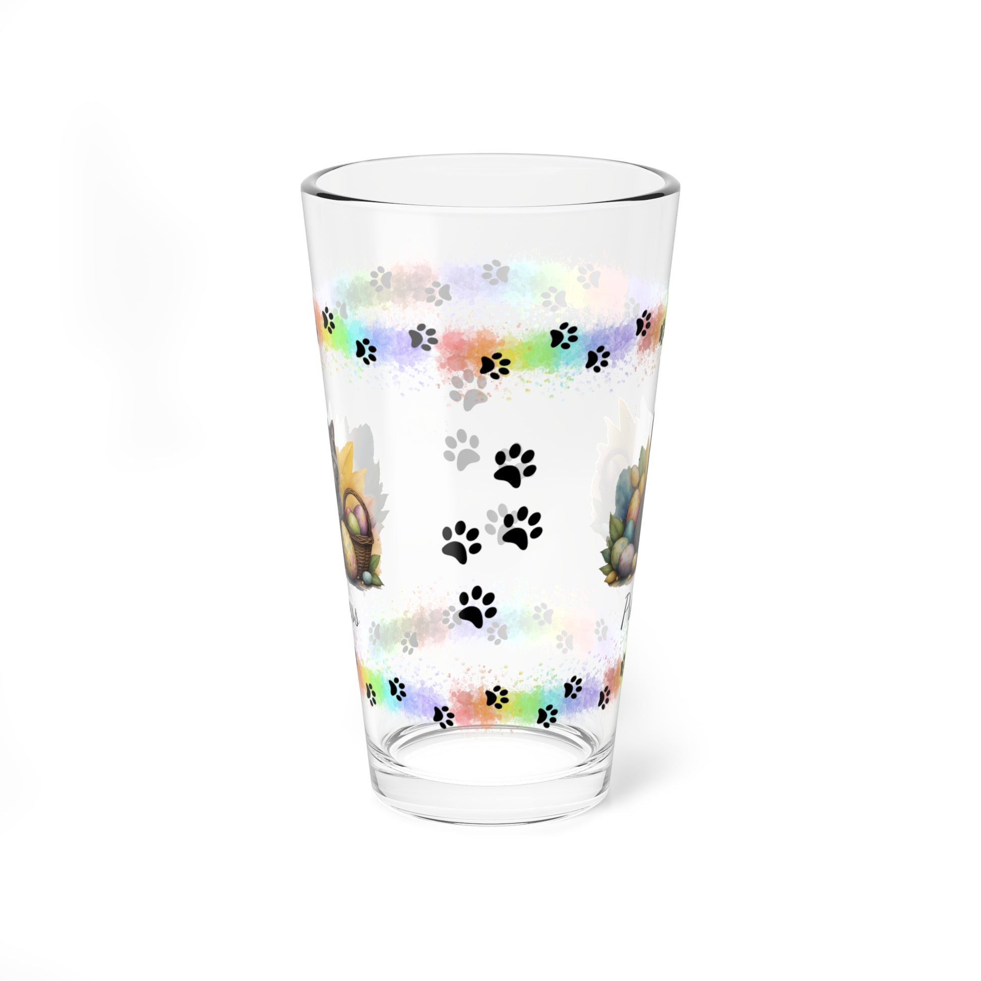 British Shorthair Easter Kitten 16oz Pint Glass - Personalized Cat-Themed Gift, Mental Health Drinkware, Holiday Décor & Easter Celebration