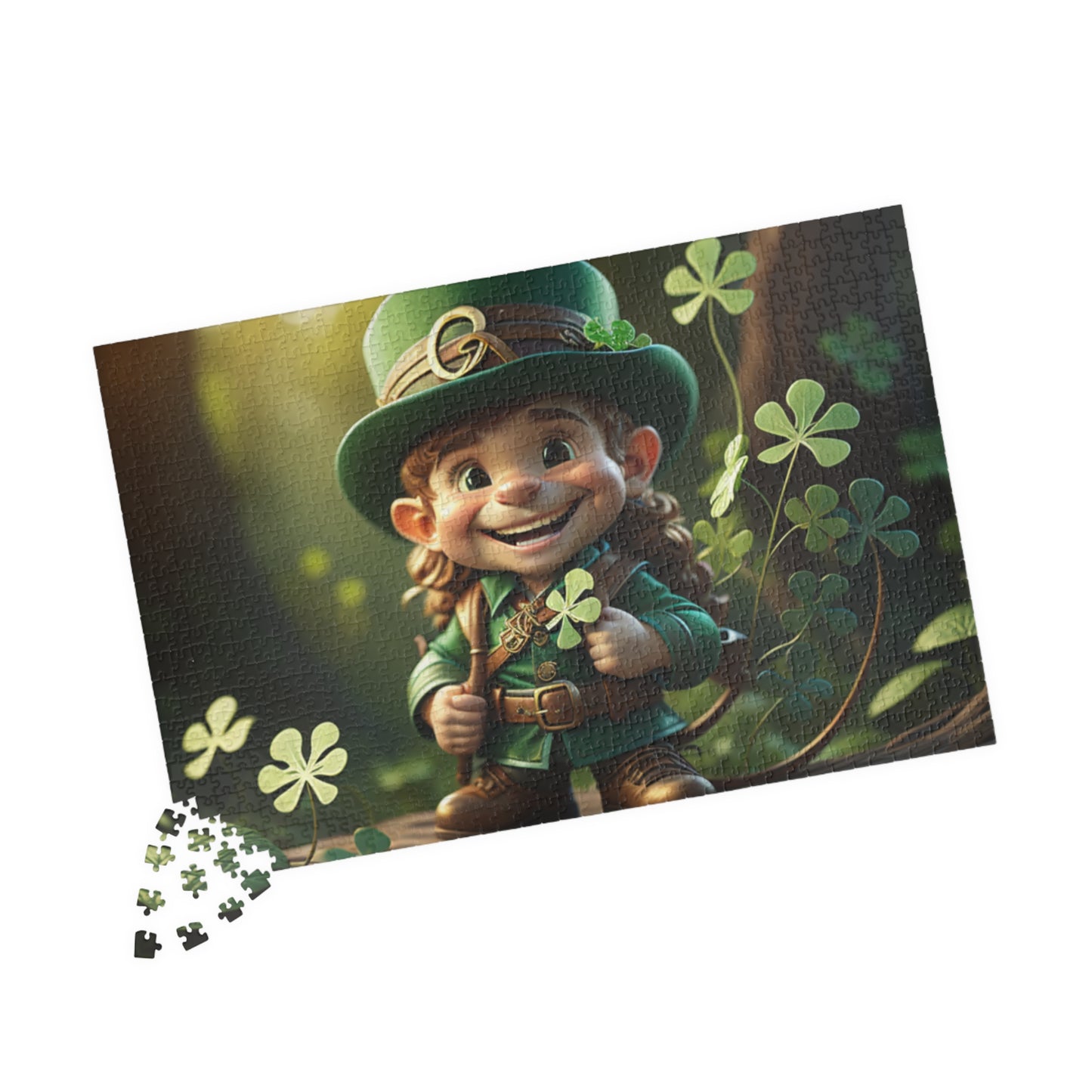 Mindful Leprechaun - St. Patrick's Day Mental Health Puzzle