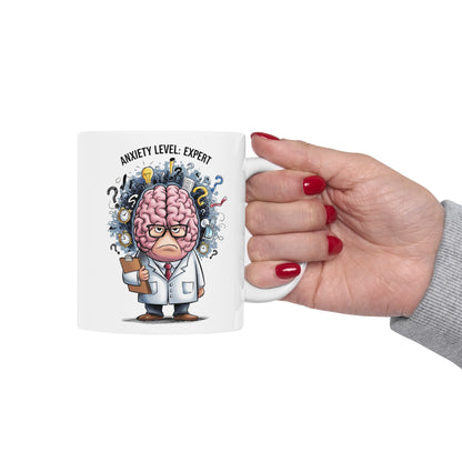 Anxiety Level: Expert  - Ceramic Mug, (11oz, 15oz)