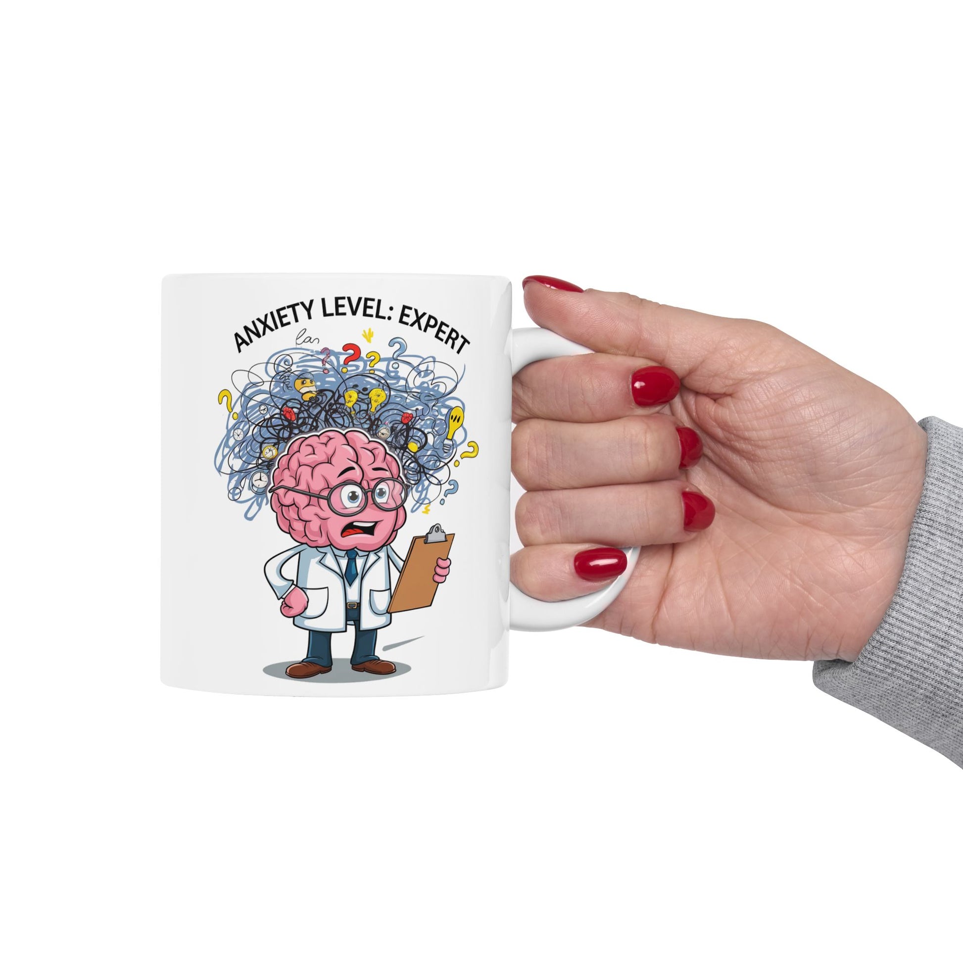 Anxiety Level: Expert  - Ceramic Mug, (11oz, 15oz)