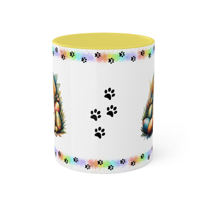 Yellow Lab - Eggstra-Adorable Easter Puppy Two-Tone Coffee Mug, 11oz