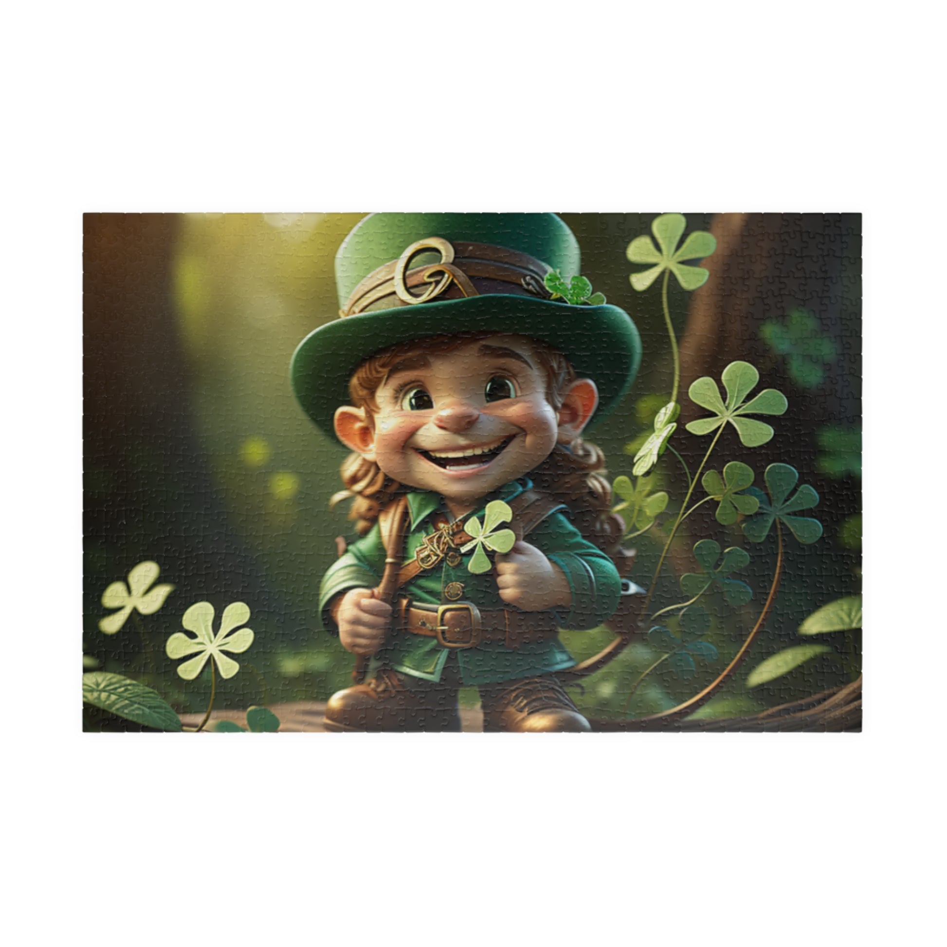 Mindful Leprechaun - St. Patrick's Day Mental Health Puzzle