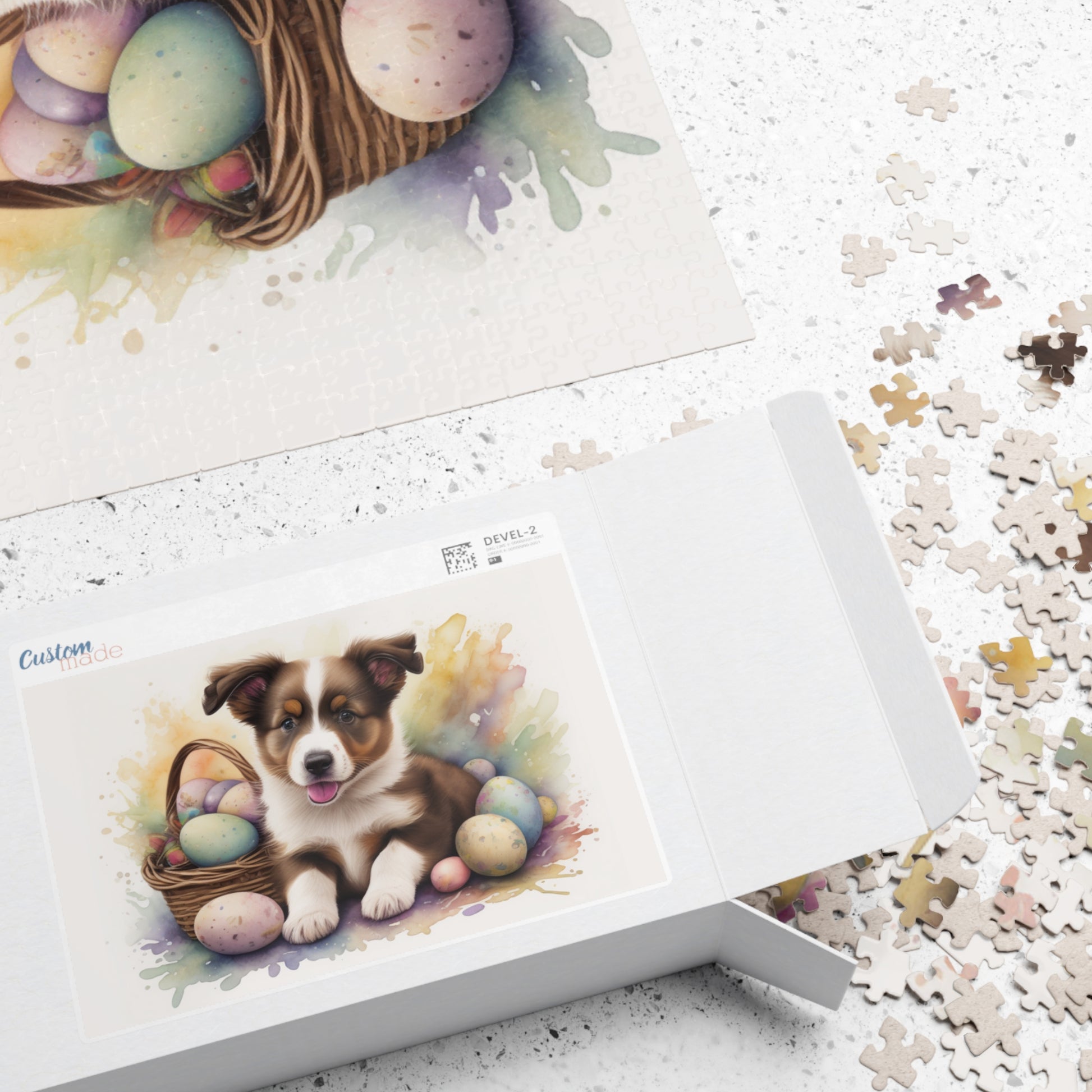 Border Collie - Hoppy Paws Easter Delight Mental Health Puzzle