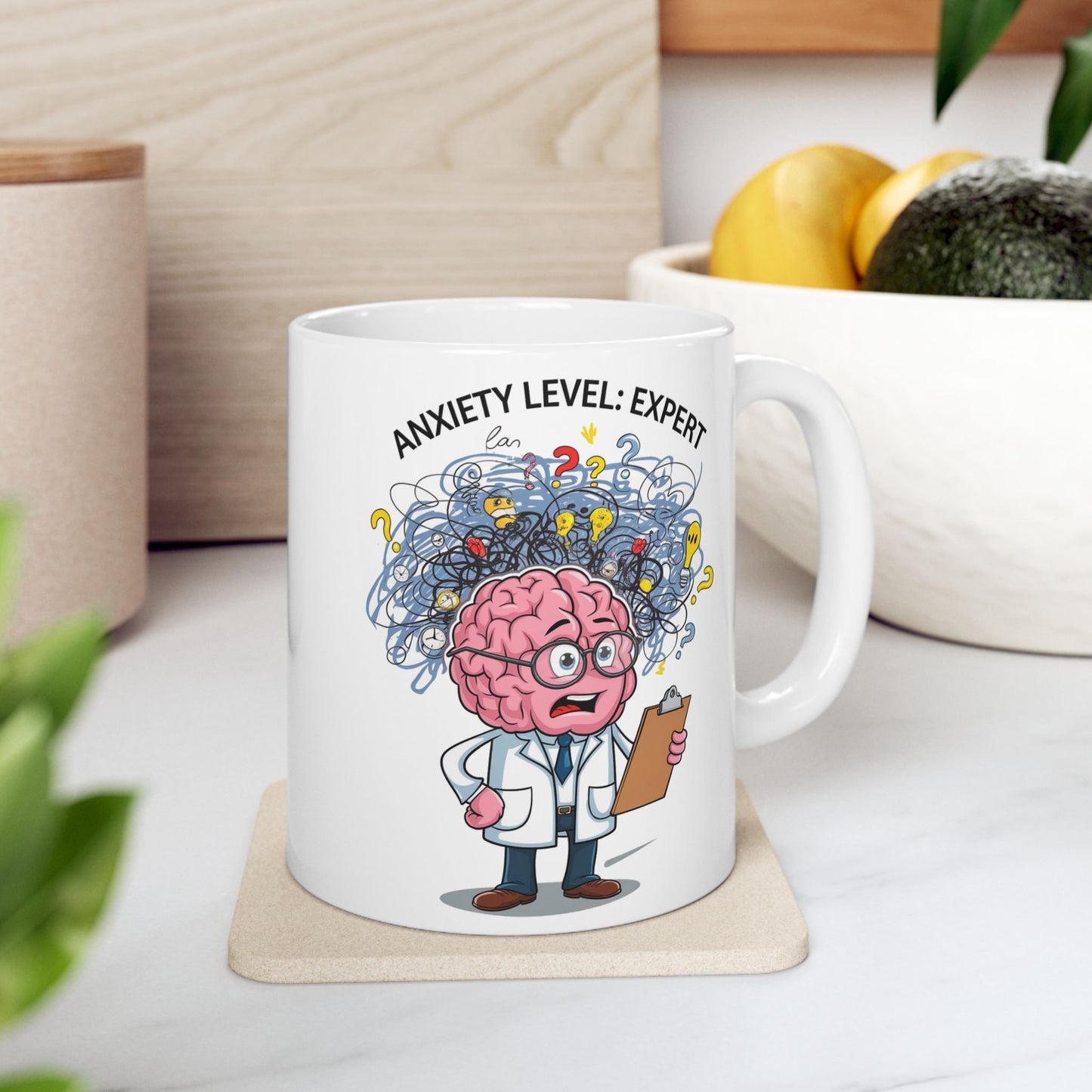 Anxiety Level: Expert  - Ceramic Mug, (11oz, 15oz)