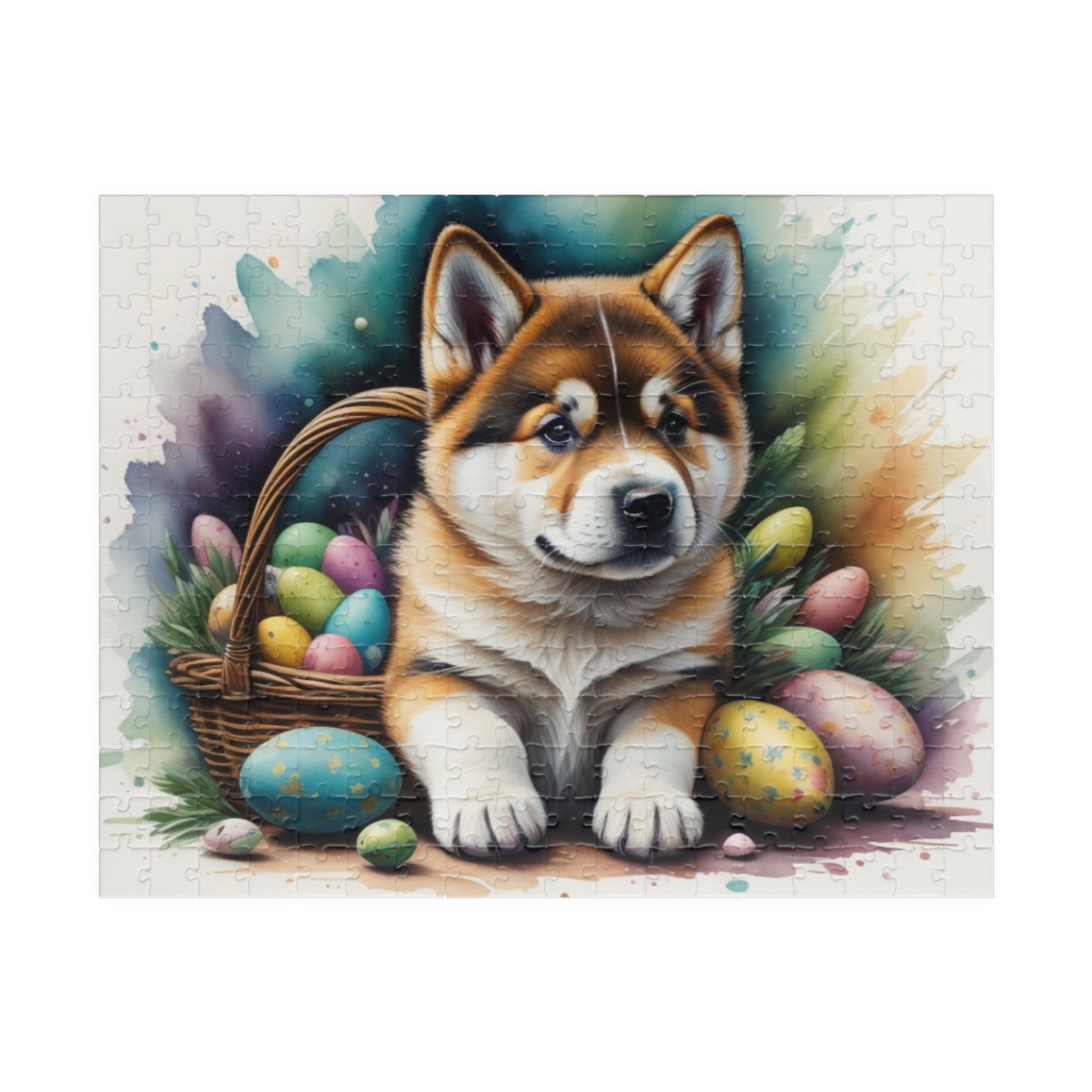 Akita - Hoppy Paws Easter Delight Mental Health Puzzle