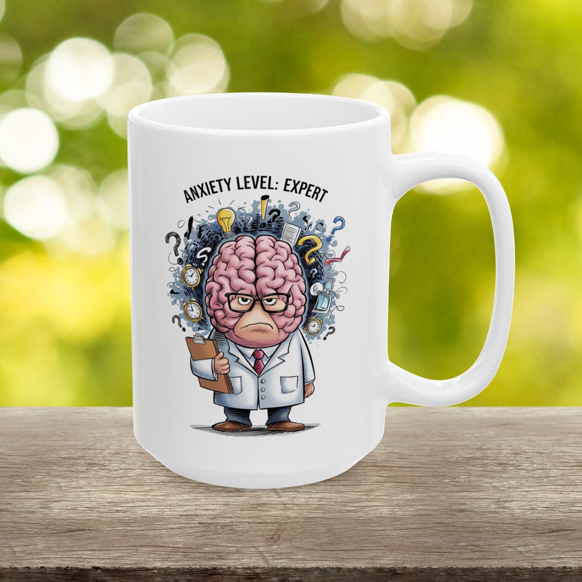 Anxiety Level: Expert  - Ceramic Mug, (11oz, 15oz)