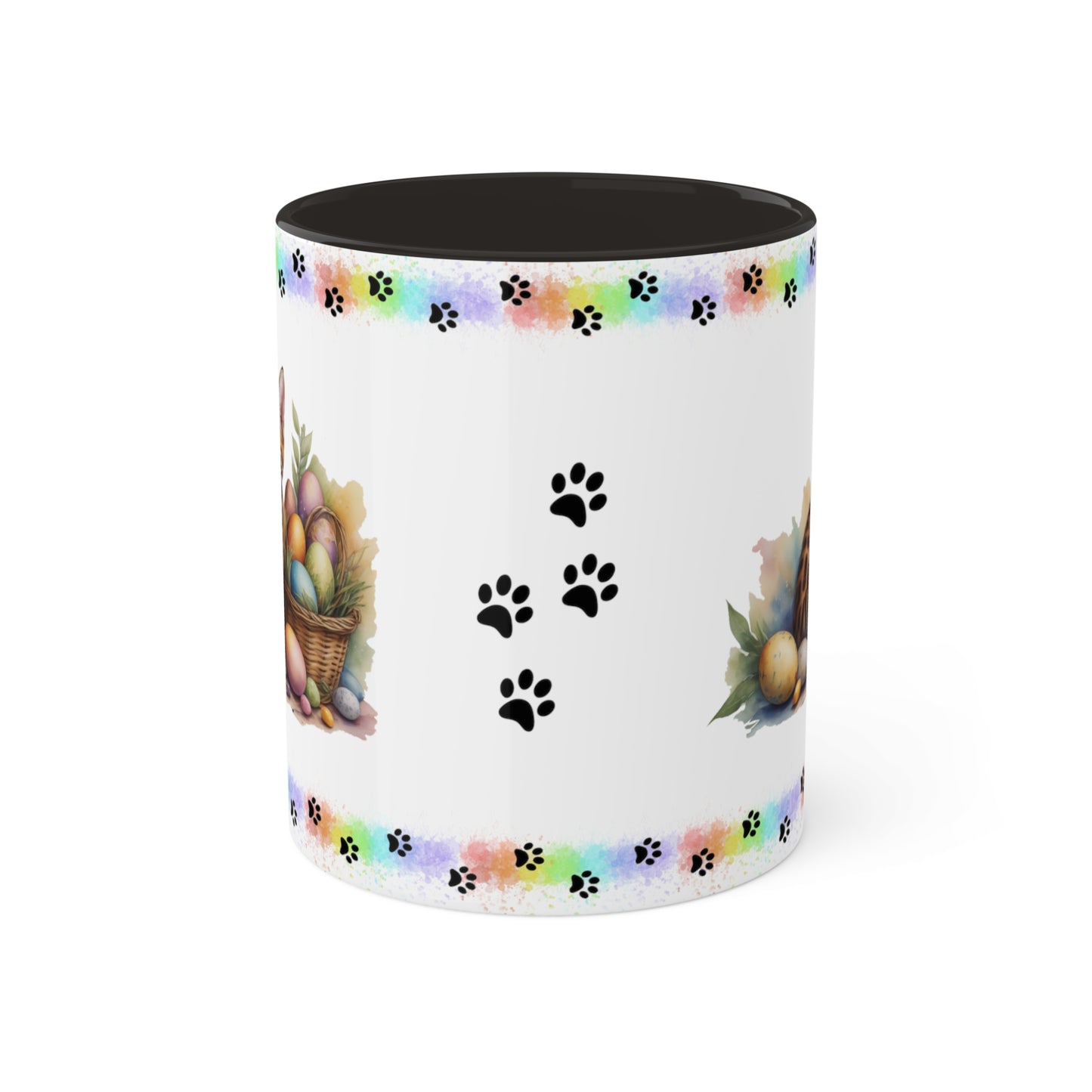 Bengal - Eggstra-Adorable Easter Kitten Two-Tone Coffee Mug, 11oz