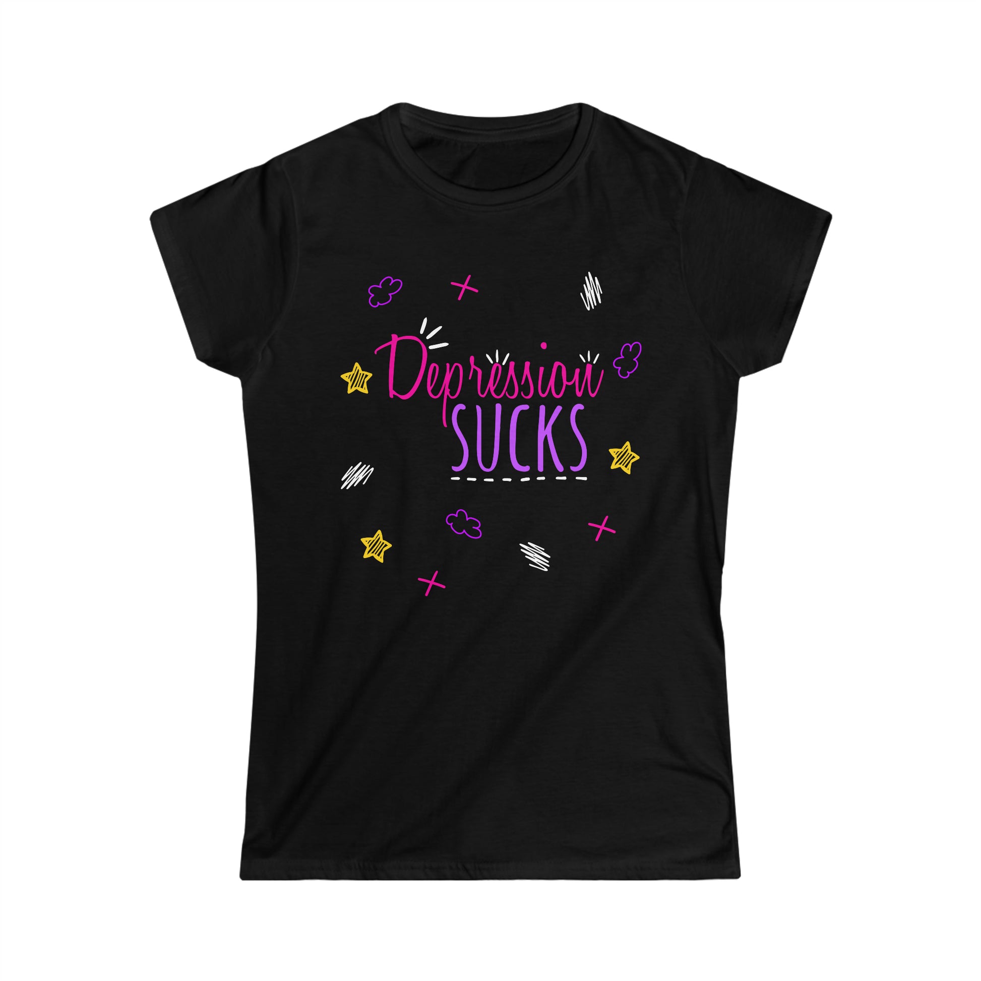 Depression Sucks - Women's Softstyle Tee