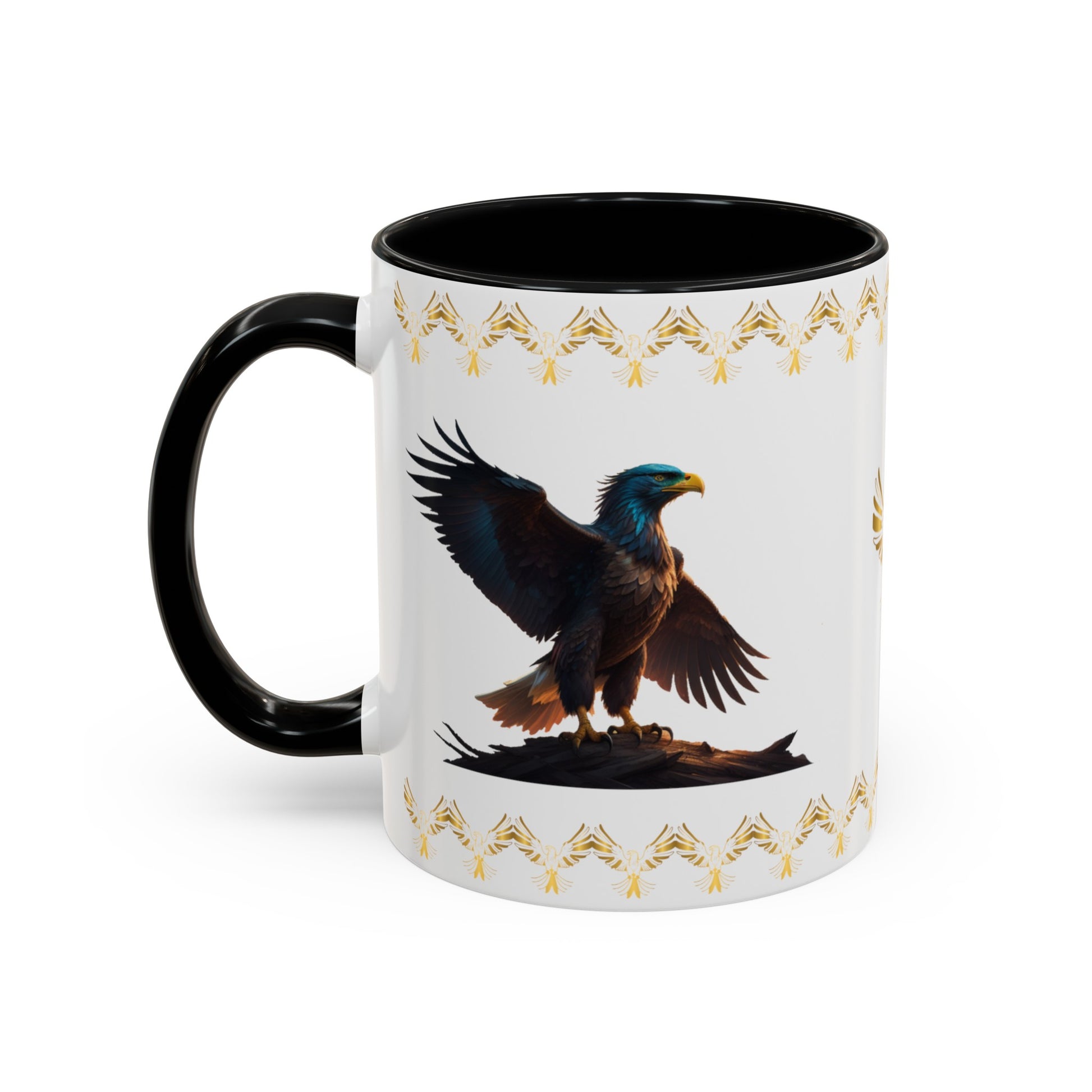 Wingspan of Strength: Eagle Accent Coffee Mug (11, 15oz)