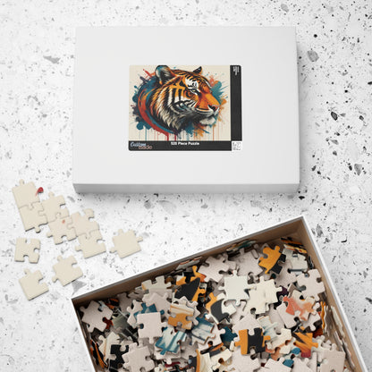 Mental Health Maneuver: Inspiring Tiger-themed Puzzle for Strength, Resilience, and Empowerment