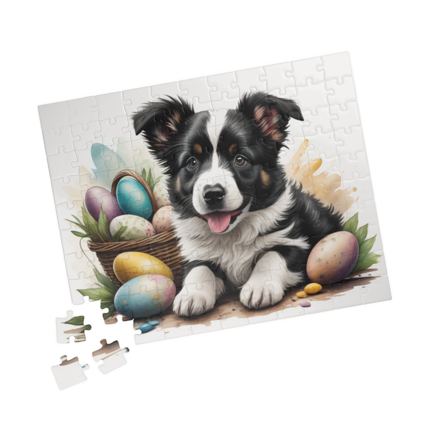 Border Collie - Hoppy Paws Easter Delight Mental Health Puzzle