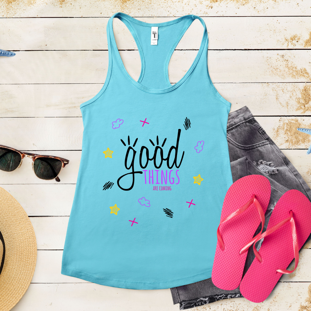 Good Things Are Coming - Women's Ideal Racerback Tank