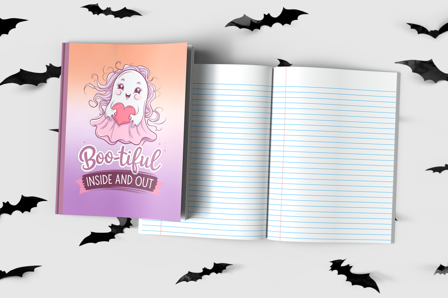 Boo-tiful Inside And Out Composition Notebook