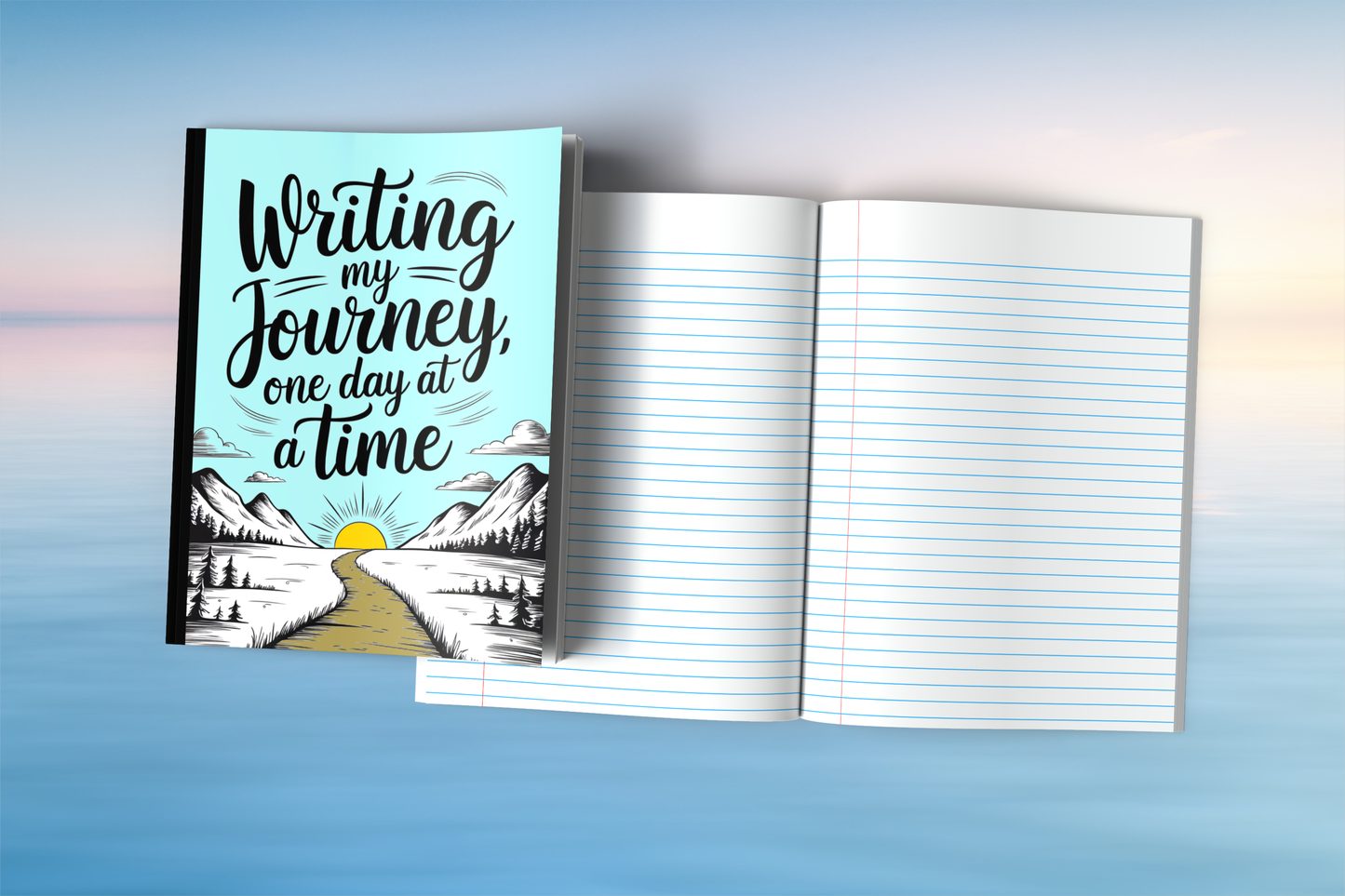 Writing My Journey One Day At A Time Composition Notebook