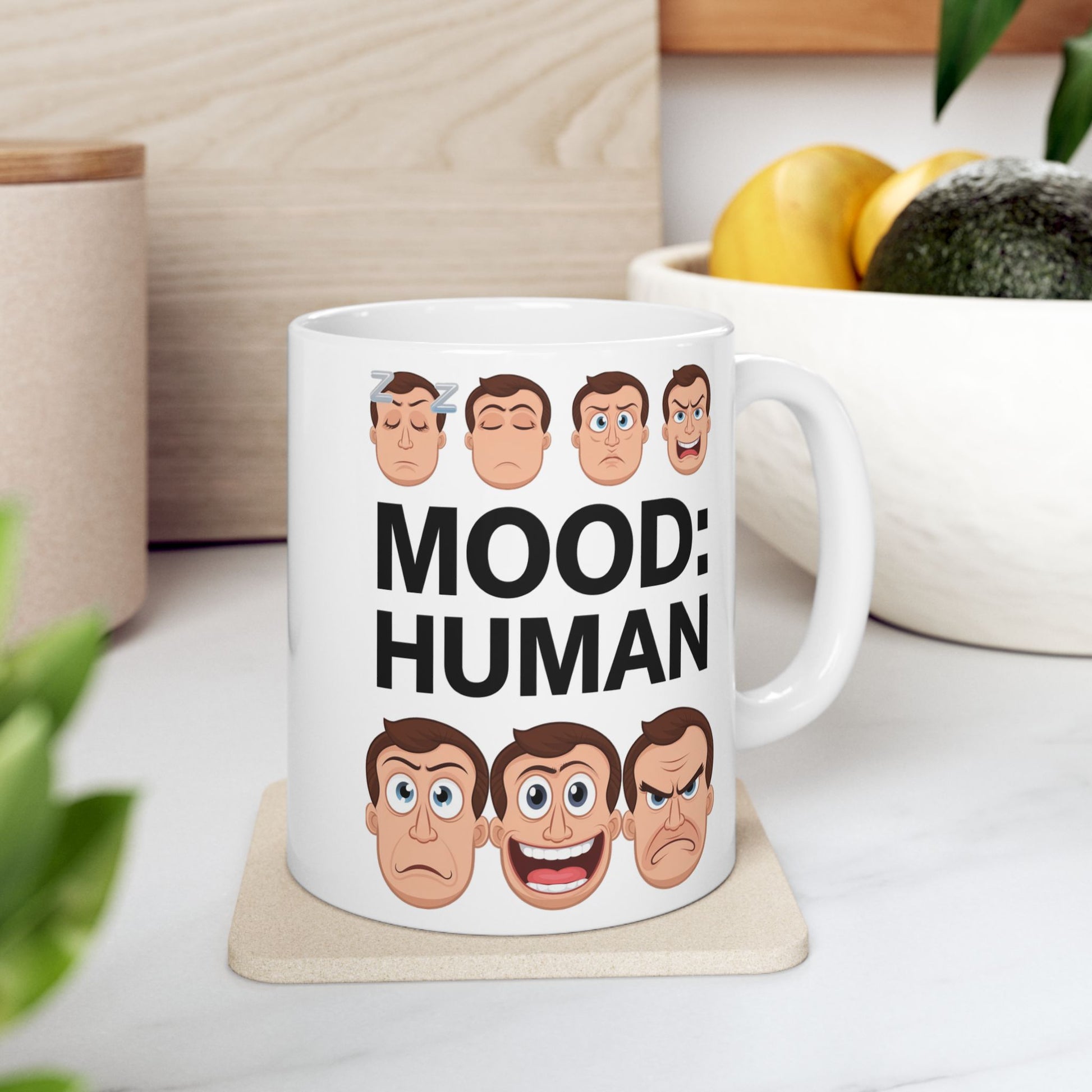 Mood: Human  - Ceramic Mug, (11oz, 15oz)