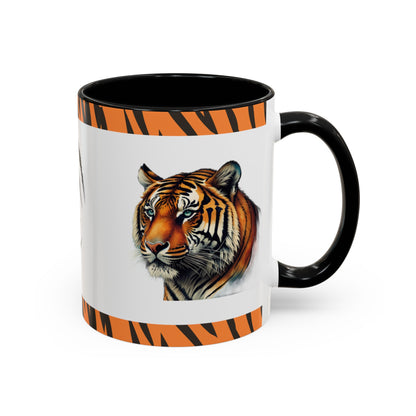 Thrive with the Mental Tiger: Tiger Accent Coffee Mug (11, 15oz)