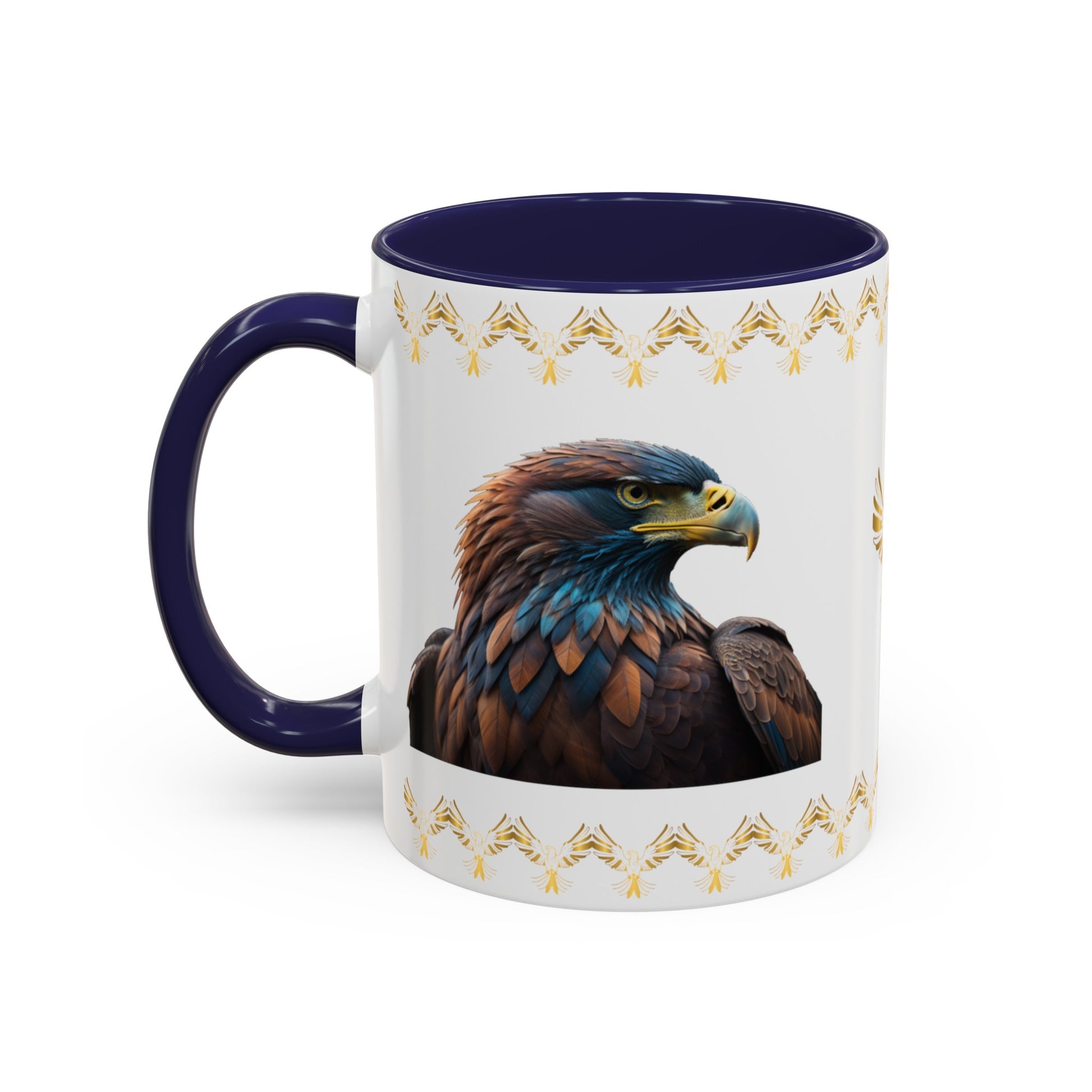 Feathers of Resilience: Eagle Accent Coffee Mug (11, 15oz)