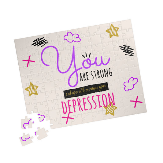 You Are Strong And You Will Overcome Your Depression - Depression Awareness Puzzle