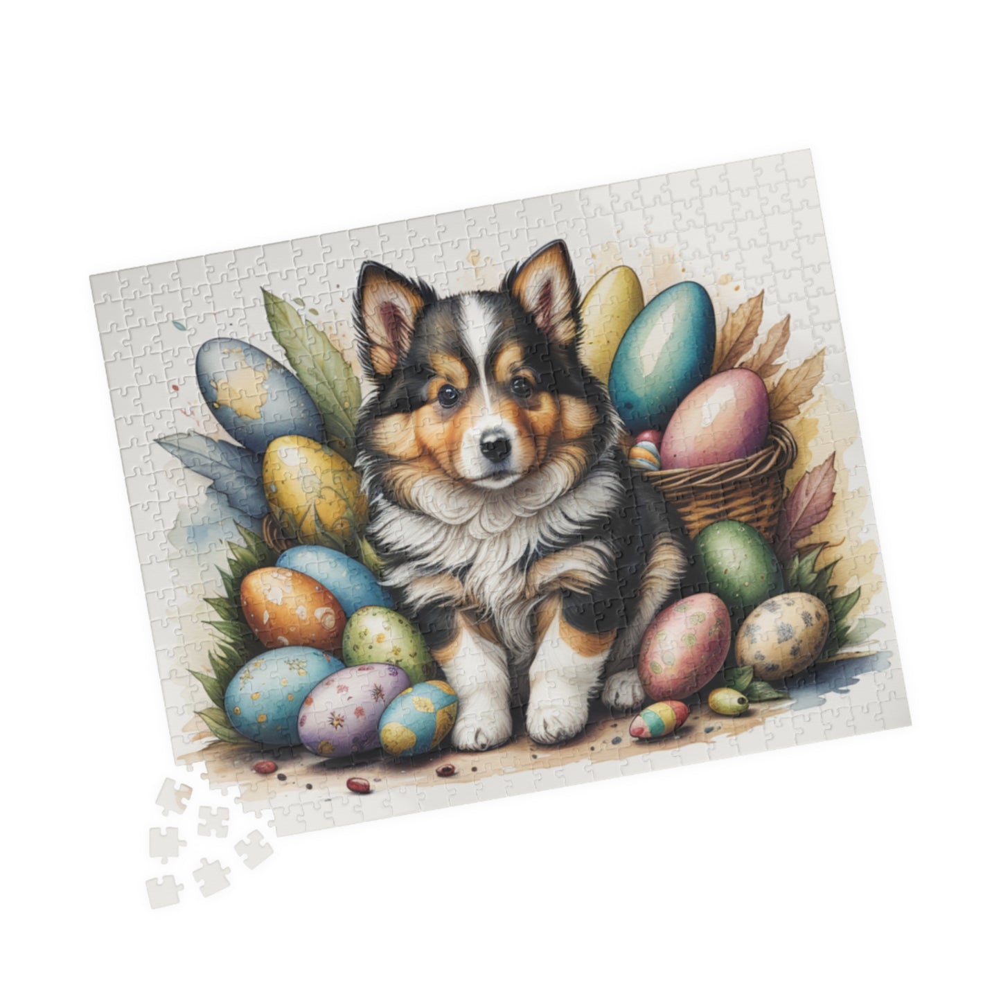 Shetland Sheepdog - Hoppy Paws Easter Delight Mental Health Puzzle