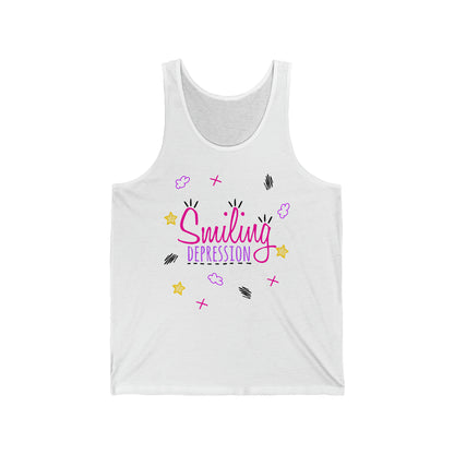 Smiling Depression - Unisex Jersey Tank