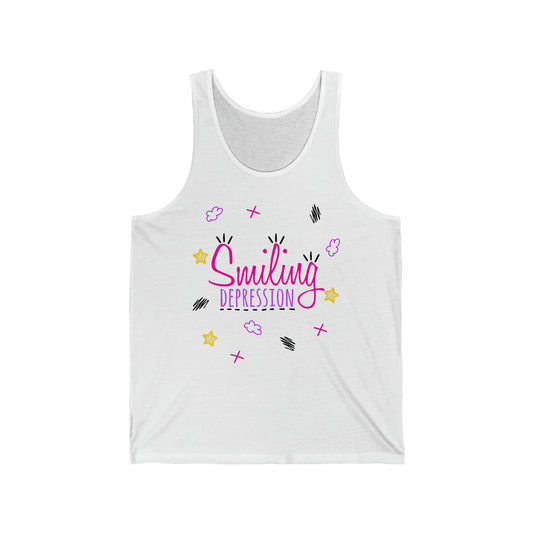 Smiling Depression - Unisex Jersey Tank