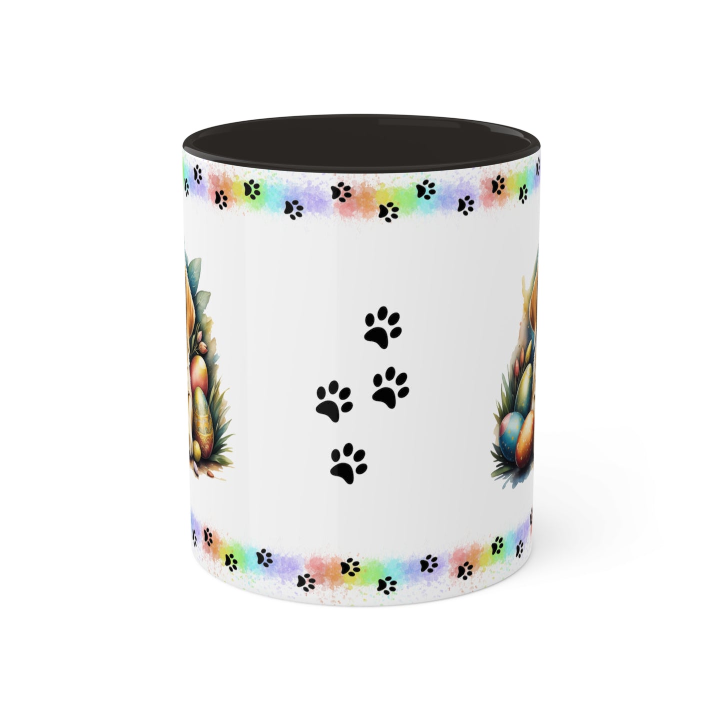 Yellow Lab - Eggstra-Adorable Easter Puppy Two-Tone Coffee Mug, 11oz