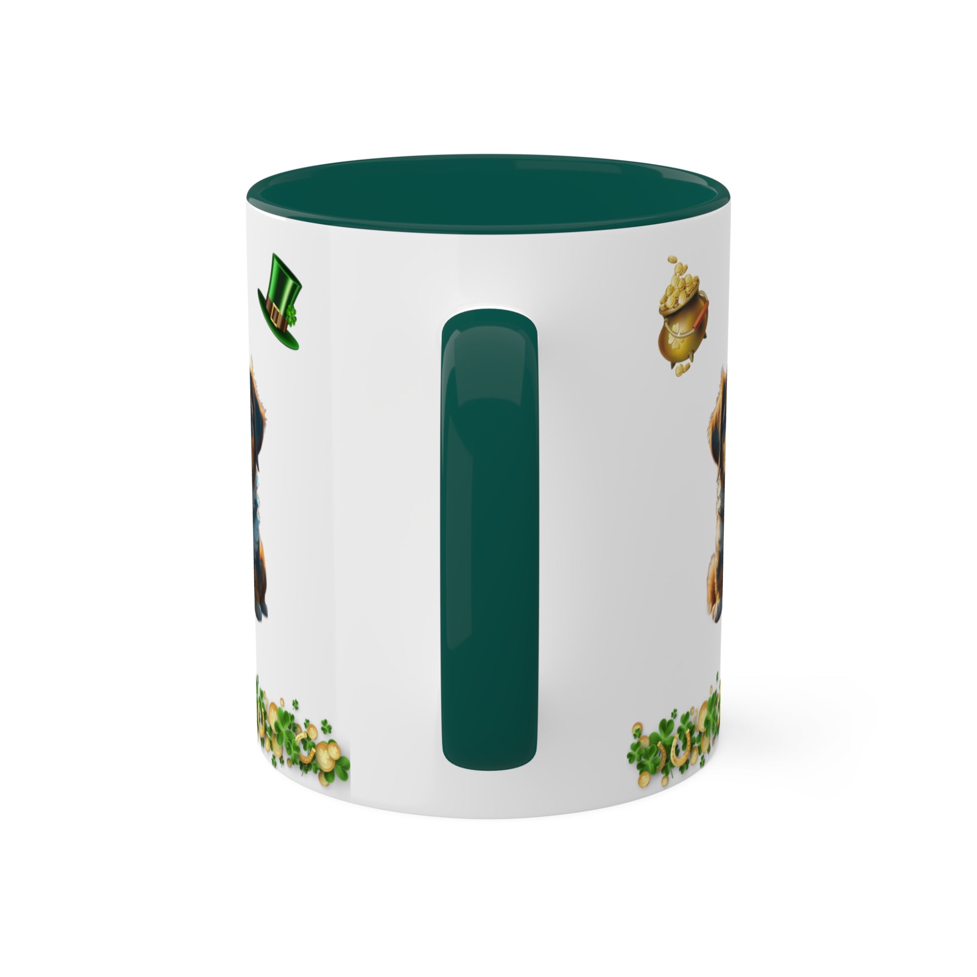 Pup-tastic Serenity - St. Patrick's Day Two-Tone Coffee Mug