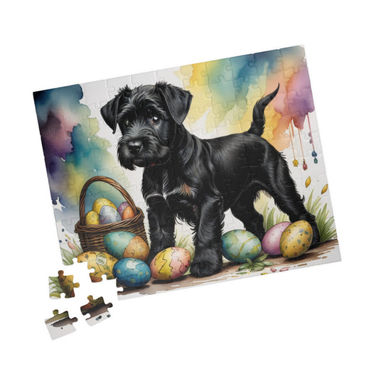 Schnauzer - Hoppy Paws Easter Delight Mental Health Puzzle