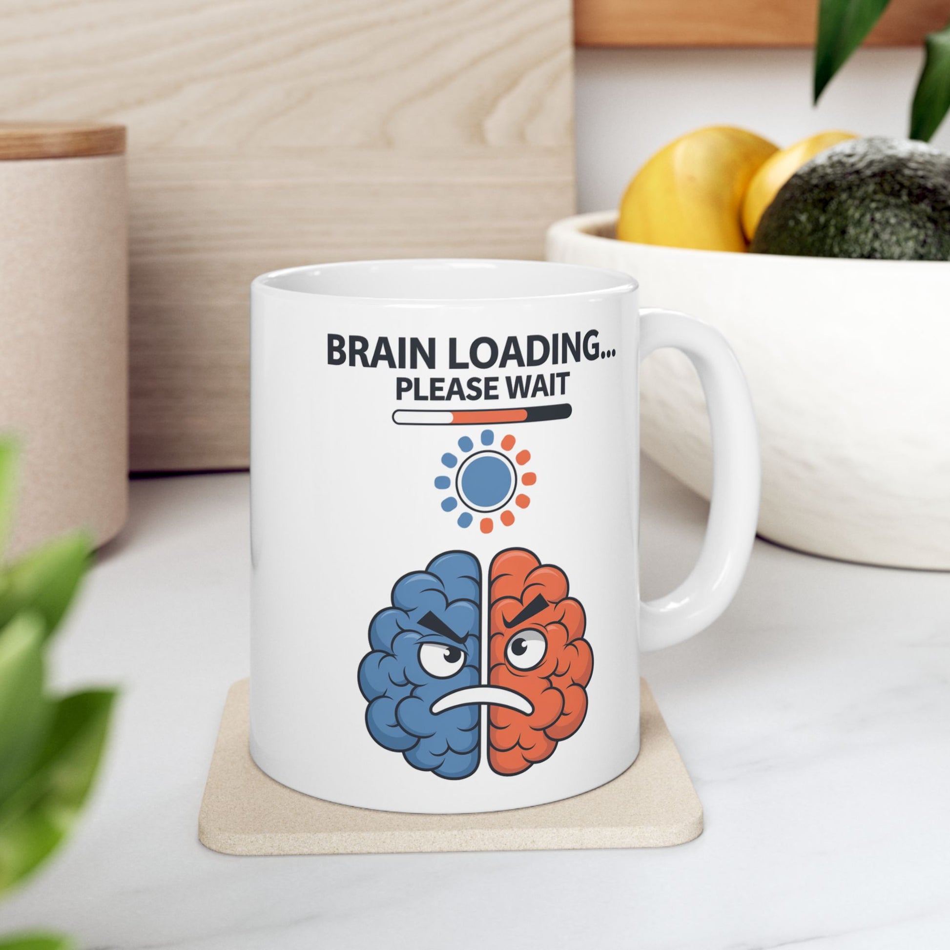 Brain Loading... Please Wait  - Ceramic Mug, (11oz, 15oz)