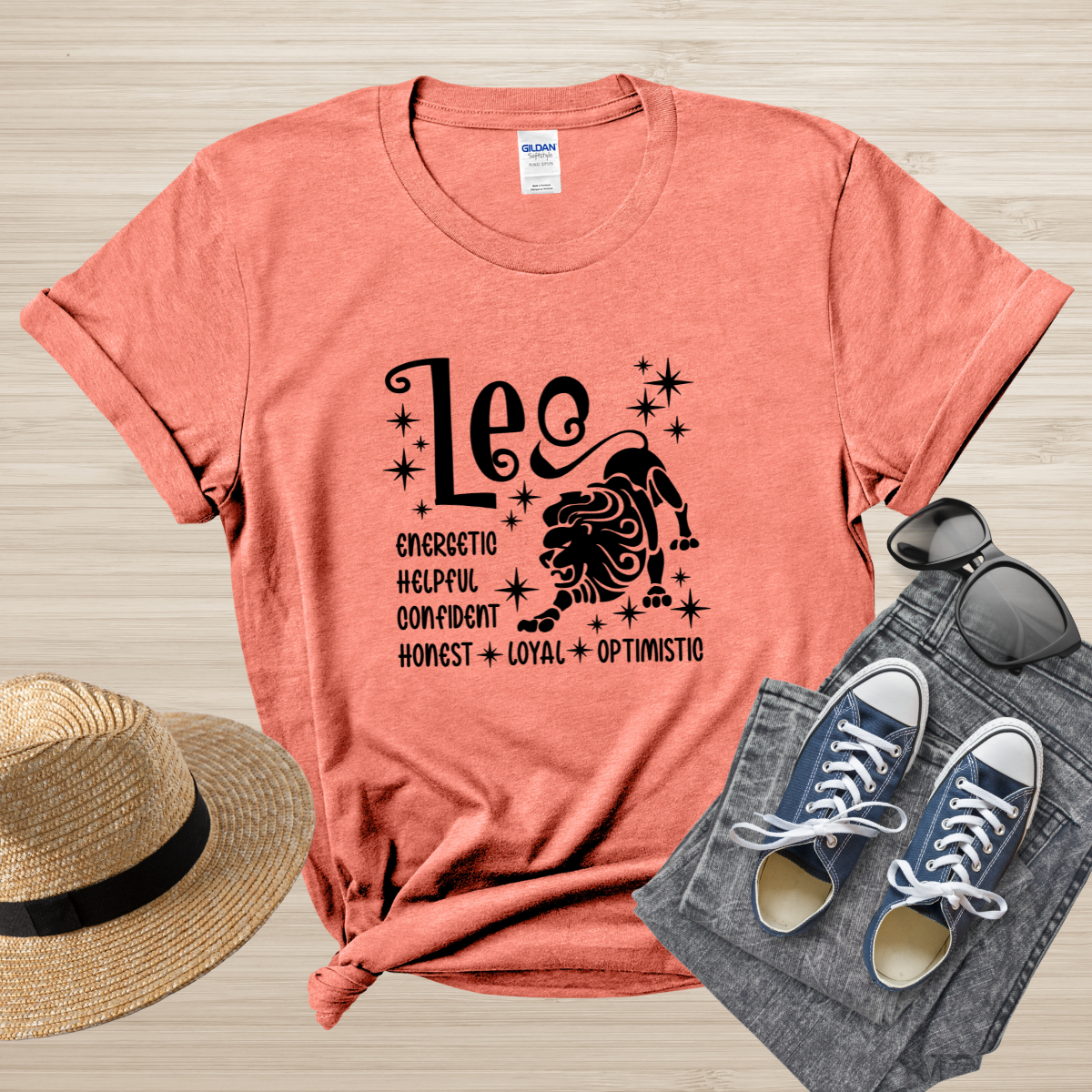 Leo Zodiac T-Shirt, Astrology Shirt for Leo, Horoscope Gift, Leo Birthday, Leo Season Gift, Perfect Gift for Leo, Leo Zodiac Sign Tee