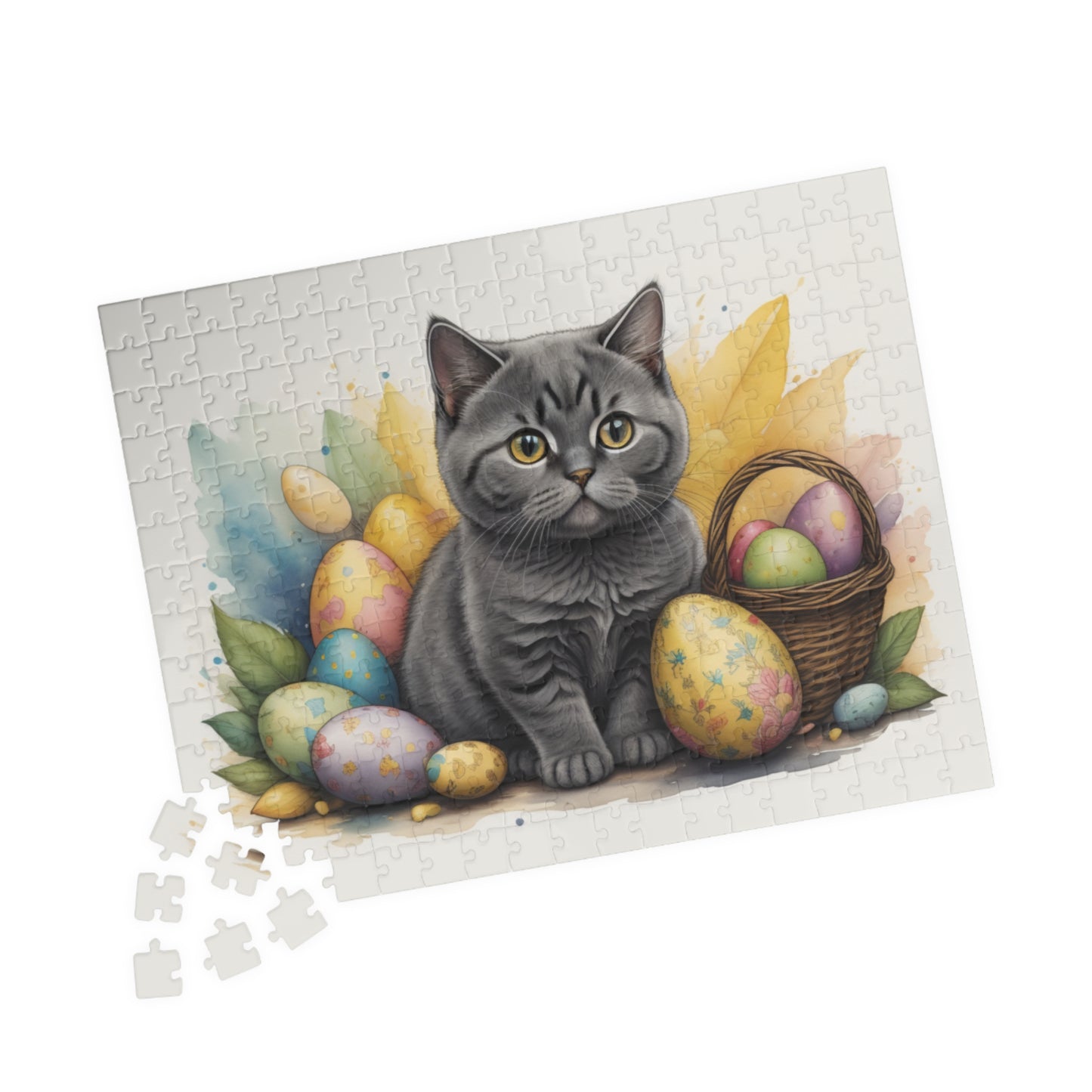 British Shorthair - Hoppy Paws Easter Delight Mental Health Puzzle