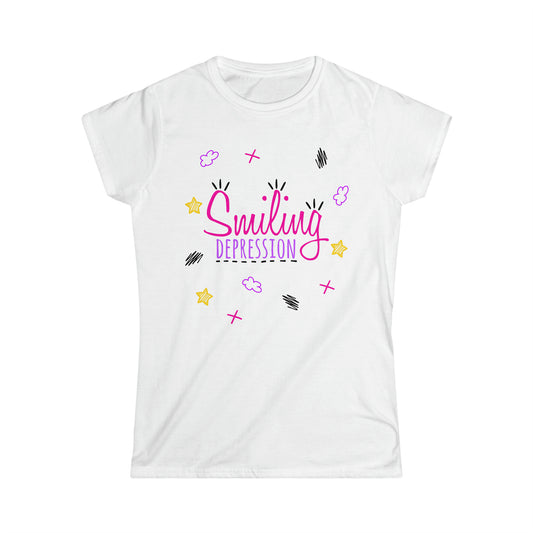 Smiling Depression - Women's Softstyle Tee