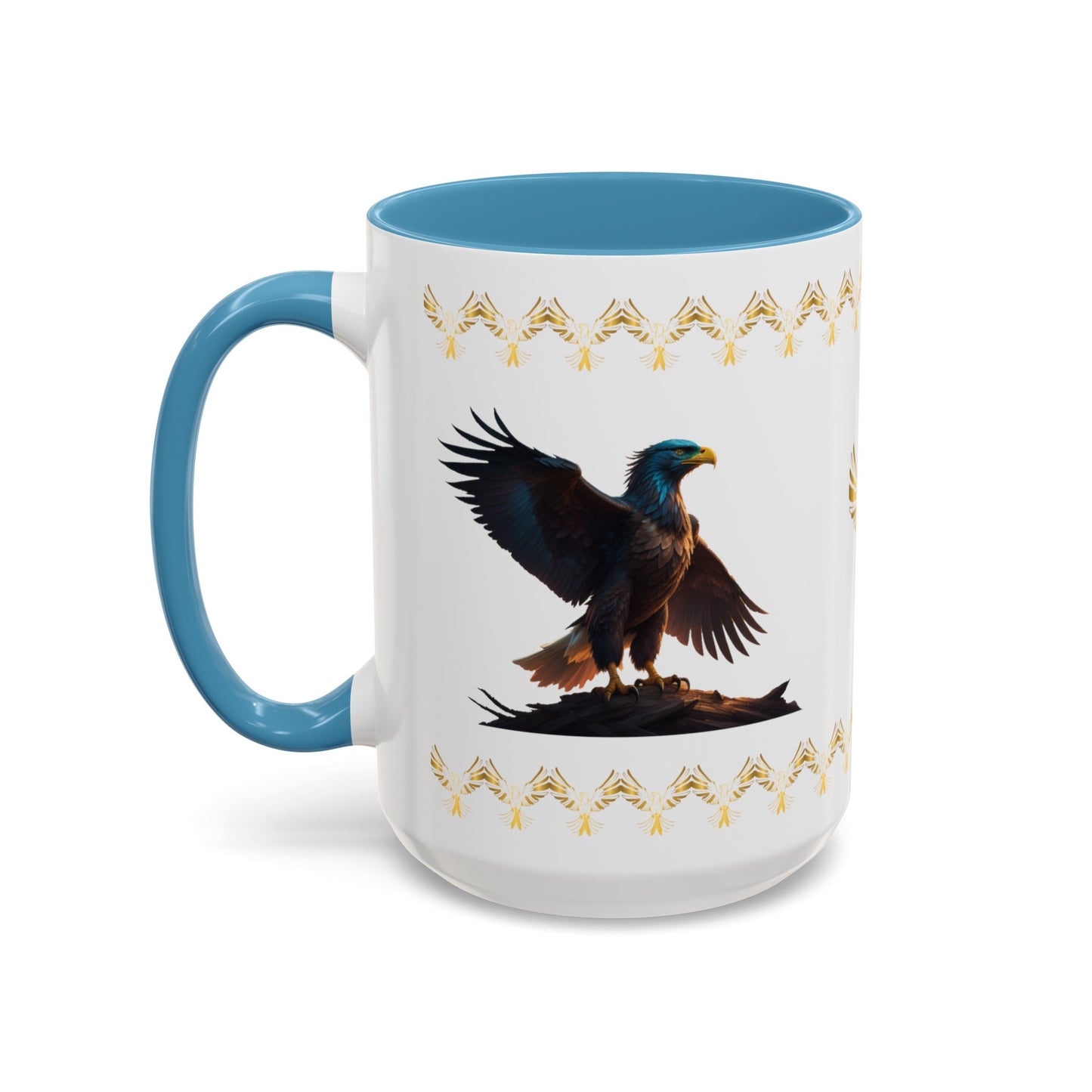 Wingspan of Strength: Eagle Accent Coffee Mug (11, 15oz)