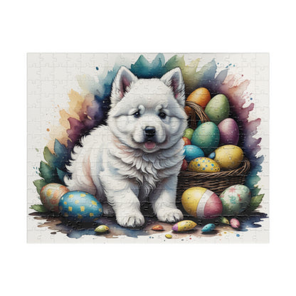 Samoyed - Hoppy Paws Easter Delight Mental Health Puzzle